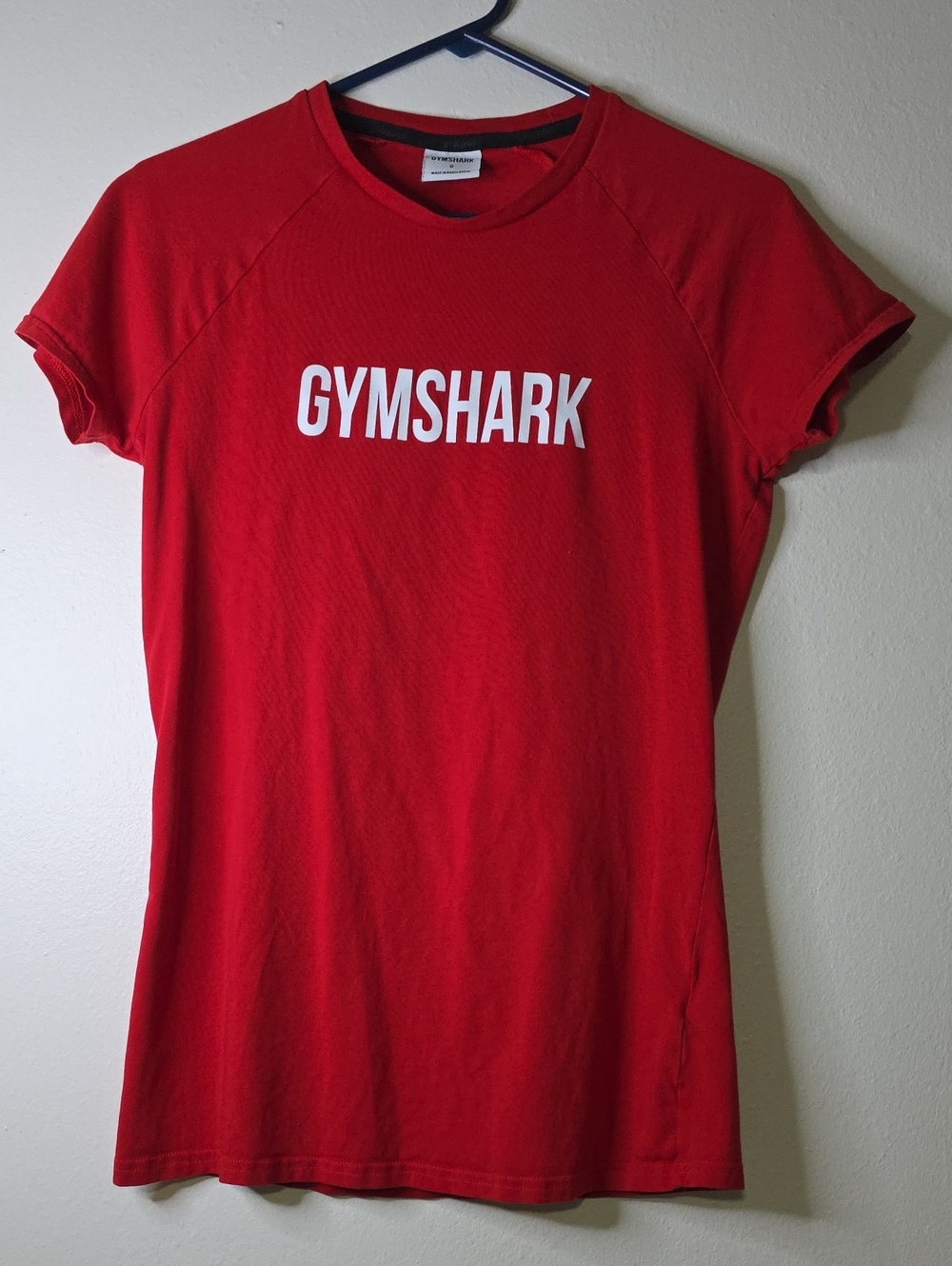 Gymshark Red Short-Sleeve Logo Tee